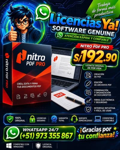 Nitro PDF Pro 14 para Windows - 1 PC